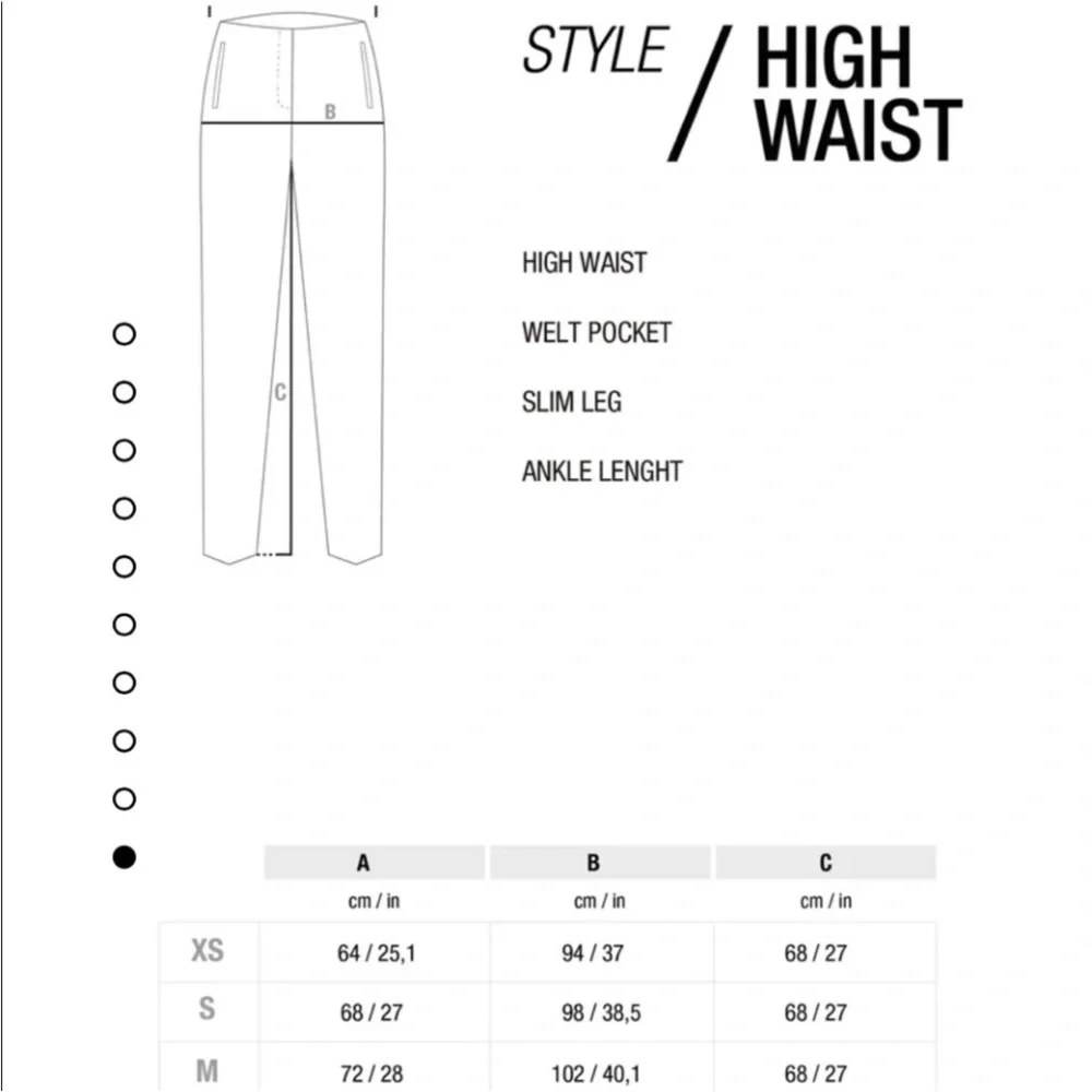 Zara Cream High-Waist Tapered Pants